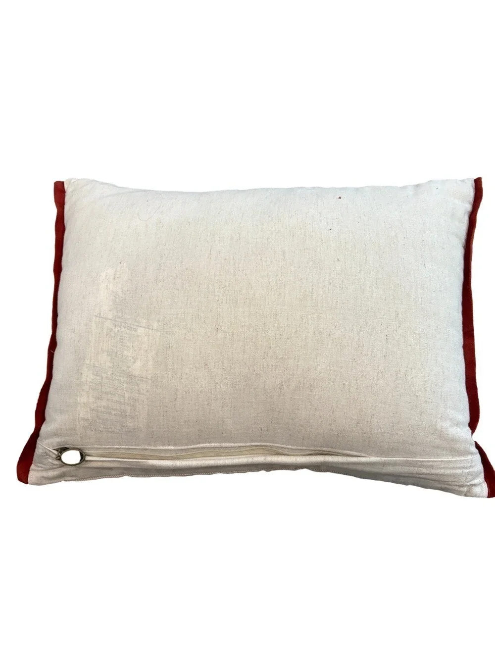 Pier 1 Embroidered and beaded Floral Accent Pillow - Multicolor on Cream fall